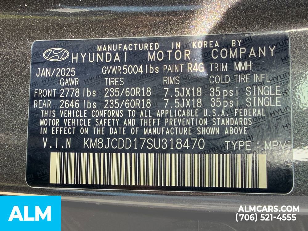 Certified 2025 Hyundai Tucson SEL AWD/4WD image 30