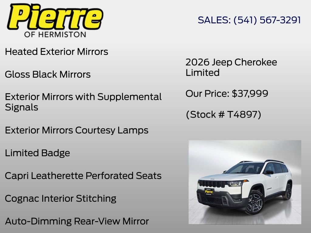 New 2026 Jeep Cherokee Limited AWD/4WD image 24