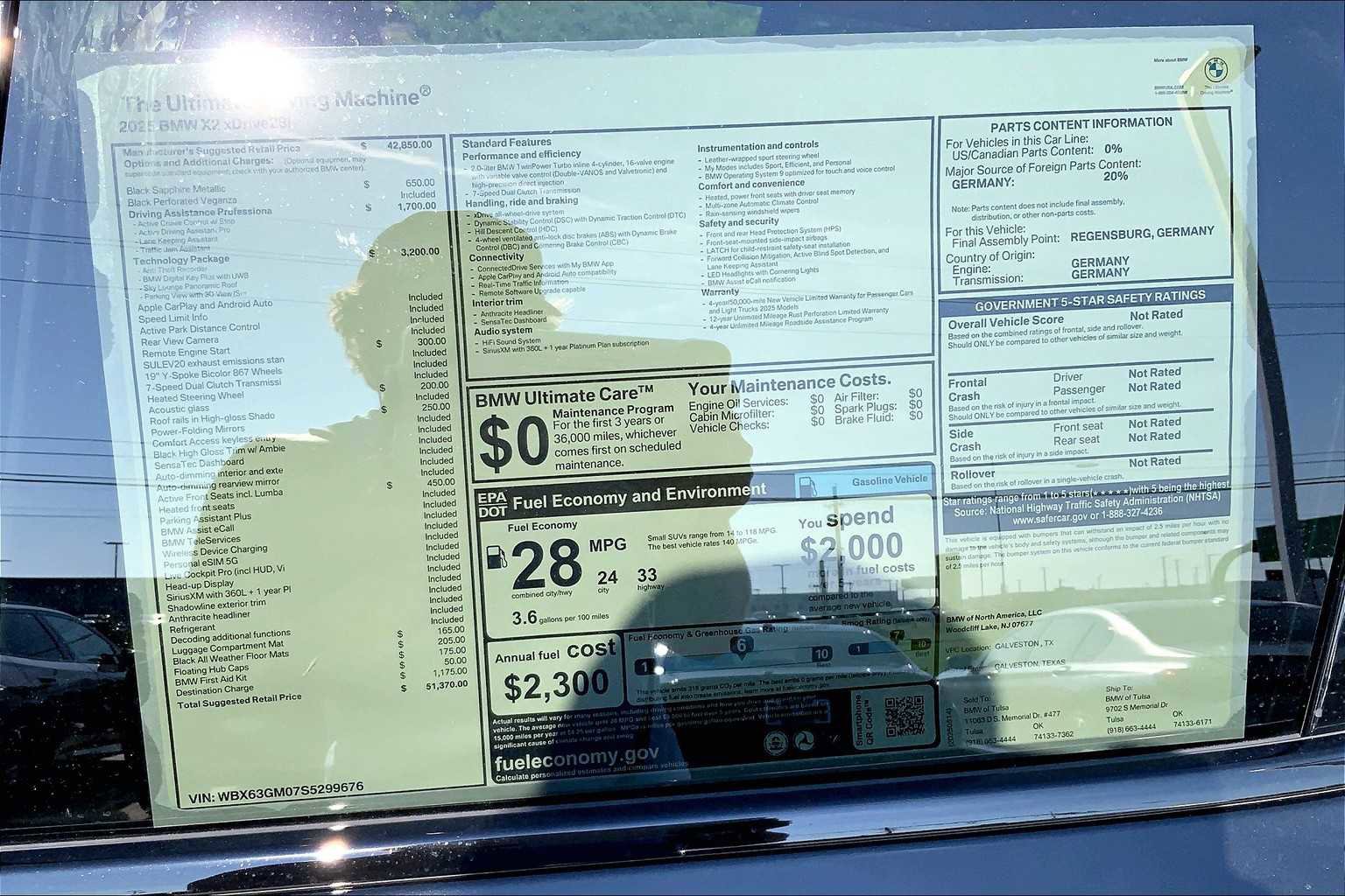 New 2025 BMW X2 xDrive28i w/ Technology Package image 20