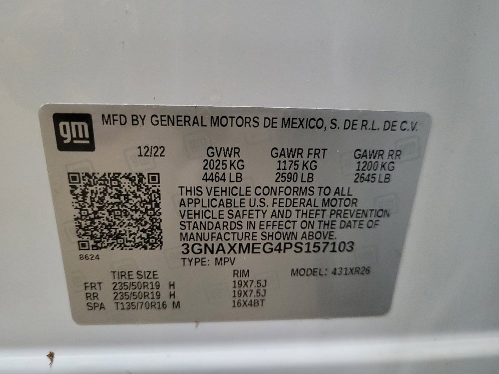 Used 2023 Chevrolet Equinox RS w/ LPO, Floor Liner Package FWD image 33