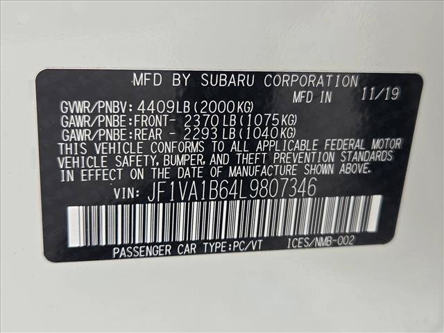 Used 2020 Subaru WRX Premium w/ Performance Package AWD/4WD image 22
