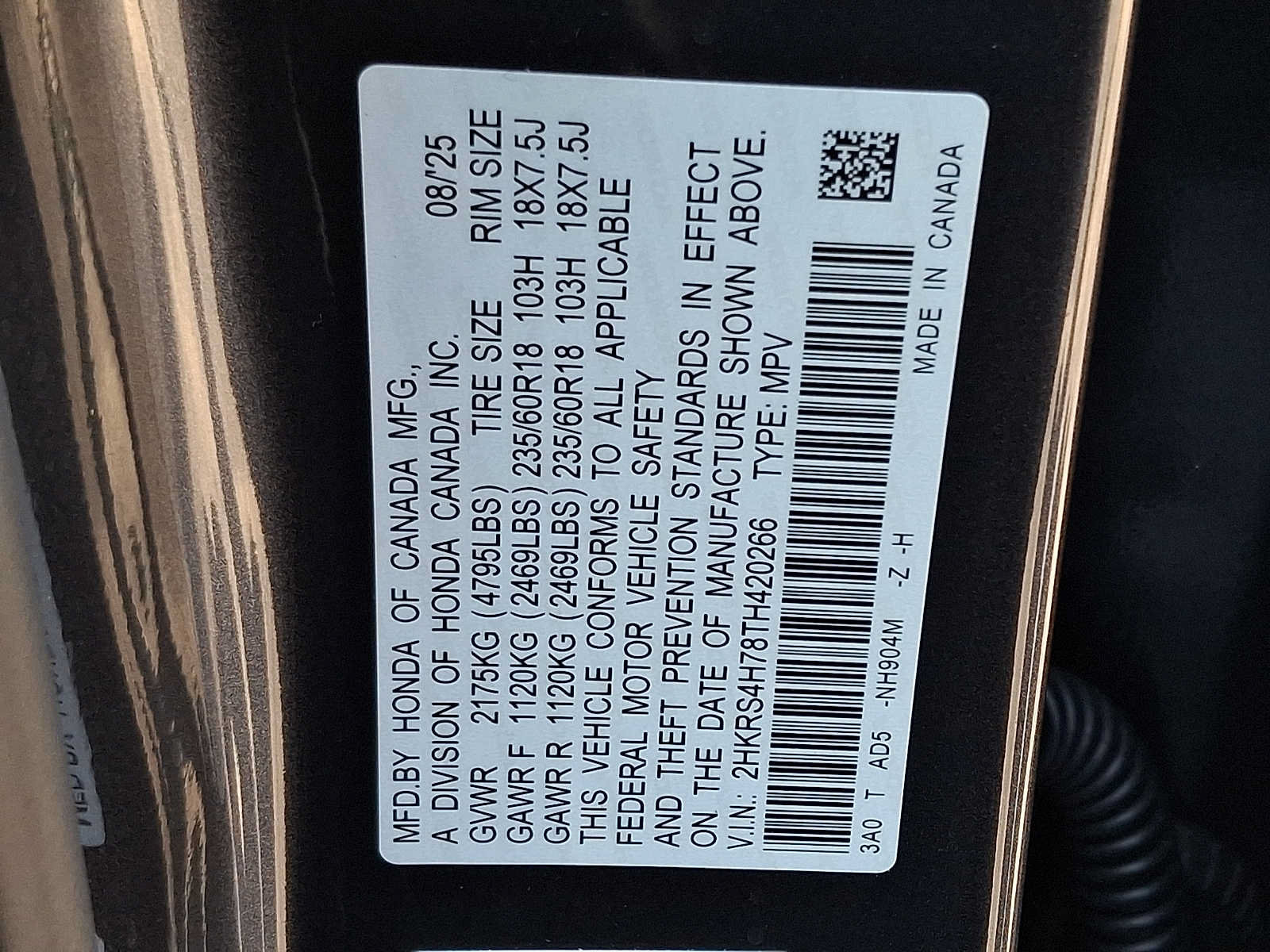 Certified 2026 Honda CR-V EX-L image 27