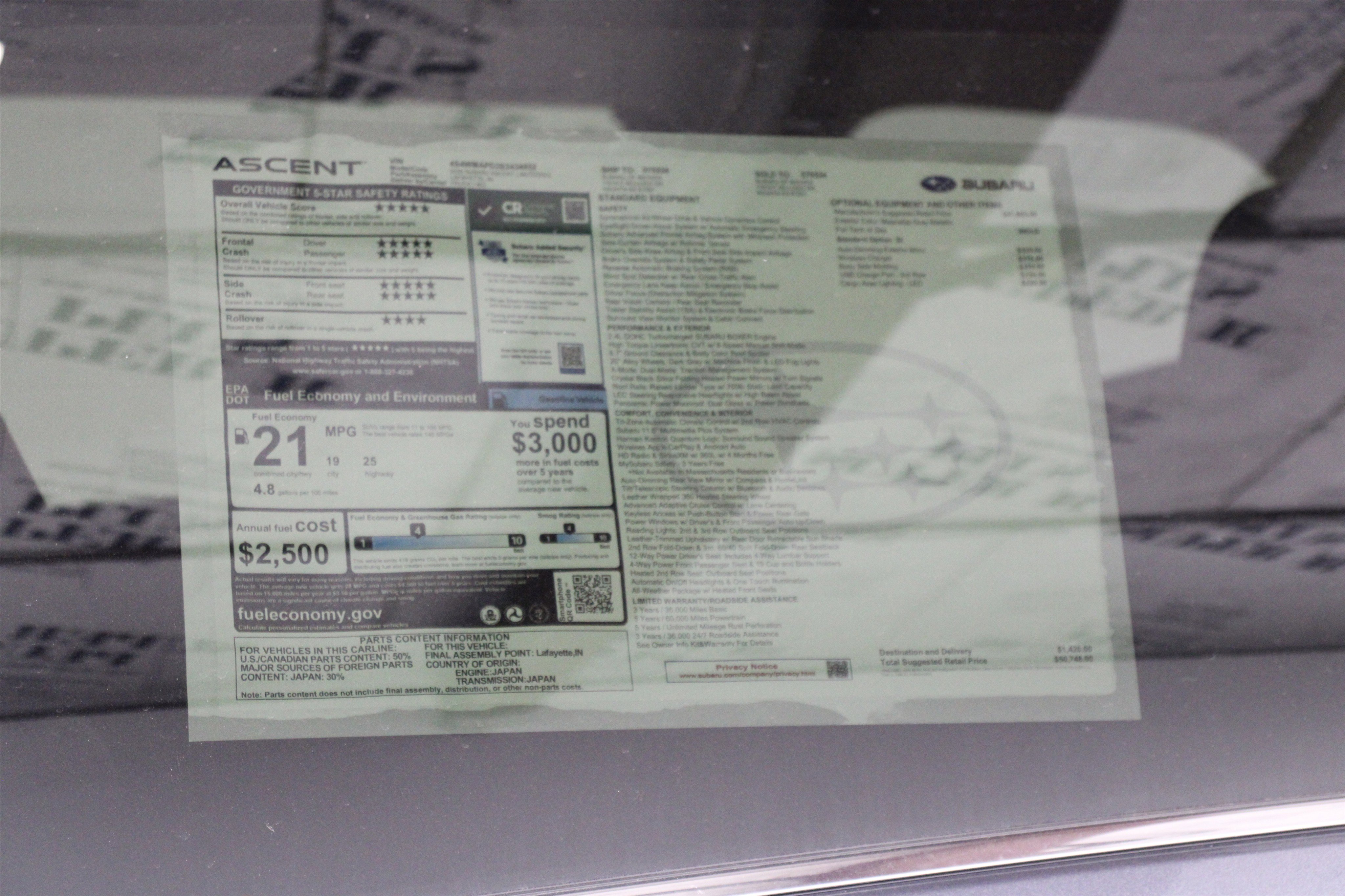 New 2025 Subaru Ascent Limited image 41