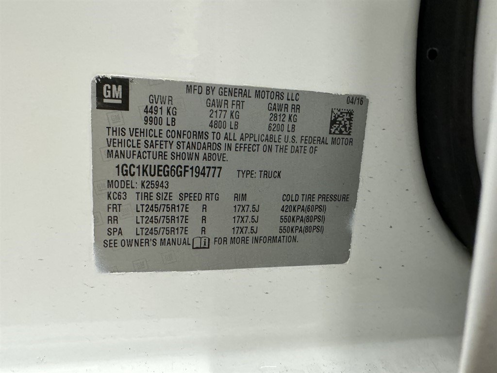 Used 2016 Chevrolet Silverado 2500 W/T AWD/4WD image 38