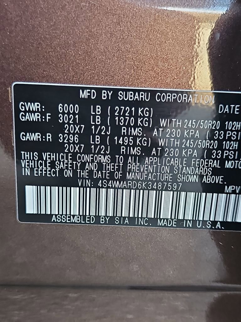 Used 2019 Subaru Ascent Touring w/ Popular Package #3 image 26