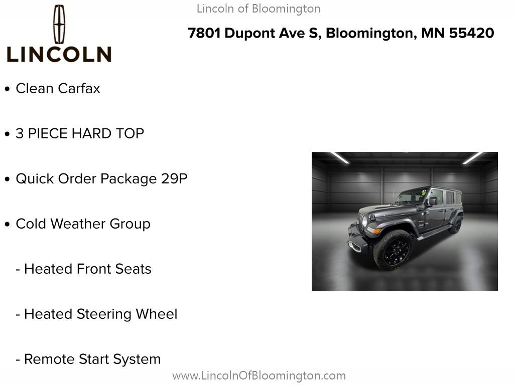 Used 2021 Jeep Wrangler Unlimited Sahara w/ Cold Weather Group image 5