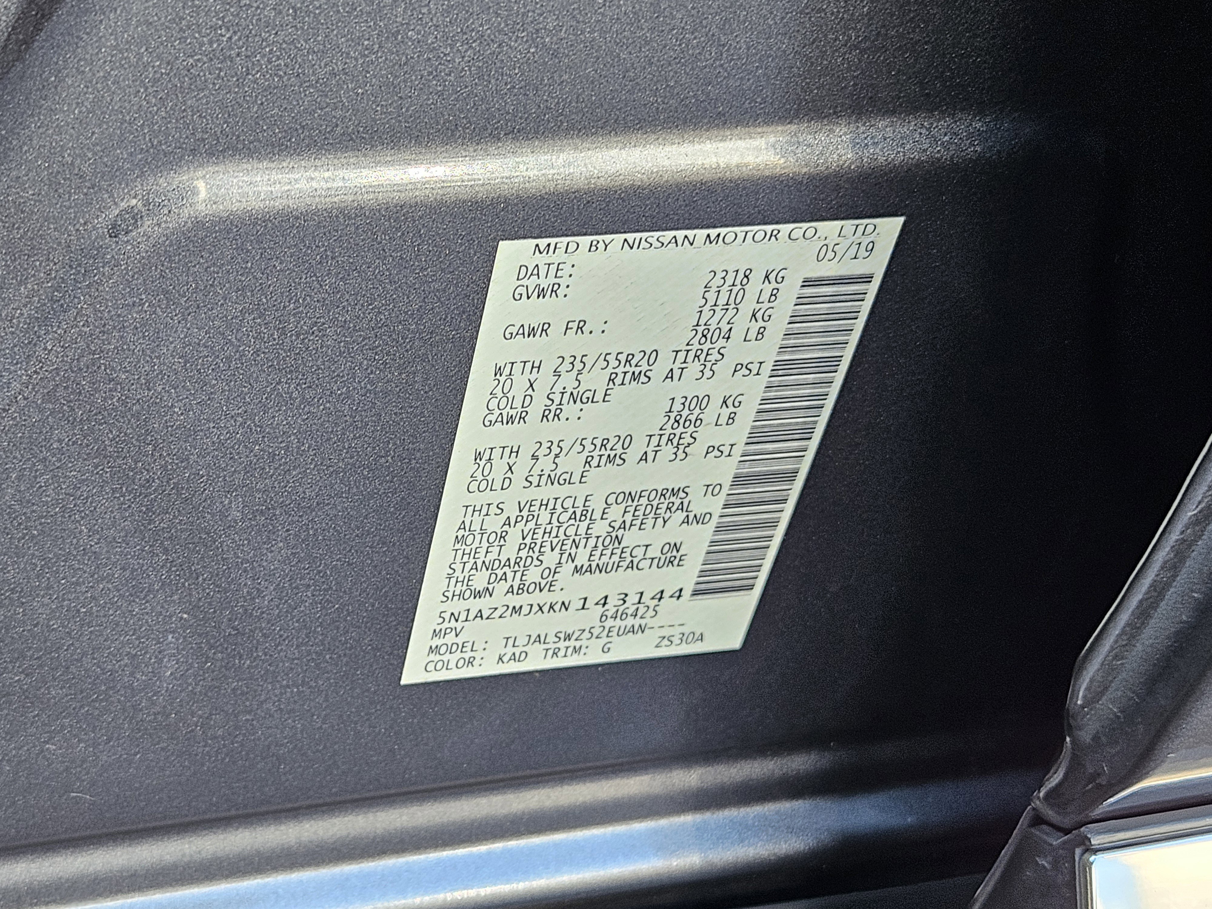 Used 2019 Nissan Murano Platinum image 39