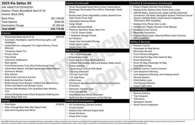 Certified 2025 Kia Seltos SX AWD/4WD image 40