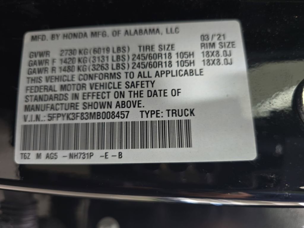 Used 2021 Honda Ridgeline Black Edition image 33