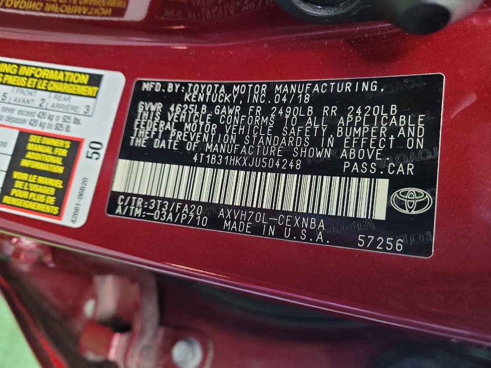 Used 2018 Toyota Camry LE w/ Audio Package image 33