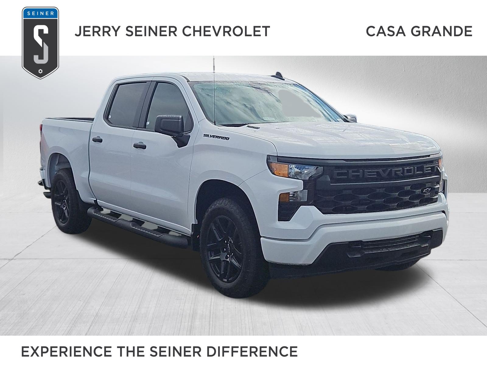 New 2026 Chevrolet Silverado 1500 Custom w/ Turbomax Blackout Package RWD image 1