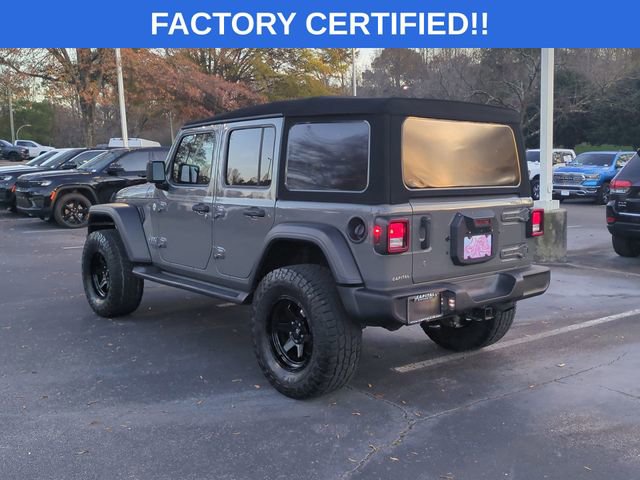 Certified 2020 Jeep Wrangler Unlimited Sport S image 3