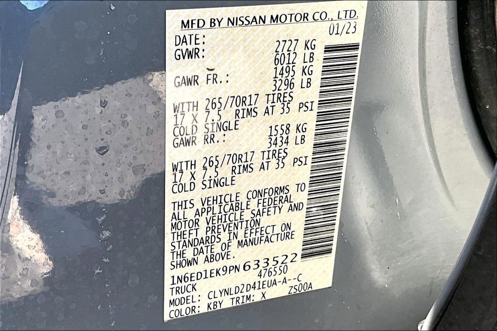 Used 2023 Nissan Frontier PRO-4X w/ Technology Package image 17