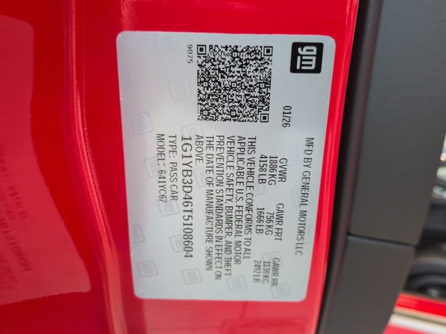 New 2026 Chevrolet Corvette Stingray Preferred Conv w/ Z51 Performance Package image 21