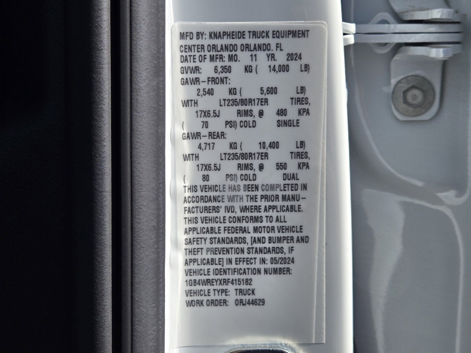 New 2024 Chevrolet Silverado 3500 W/T w/ WT Convenience Package image 14