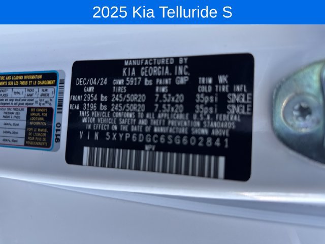 Used 2025 Kia Telluride S AWD/4WD image 29