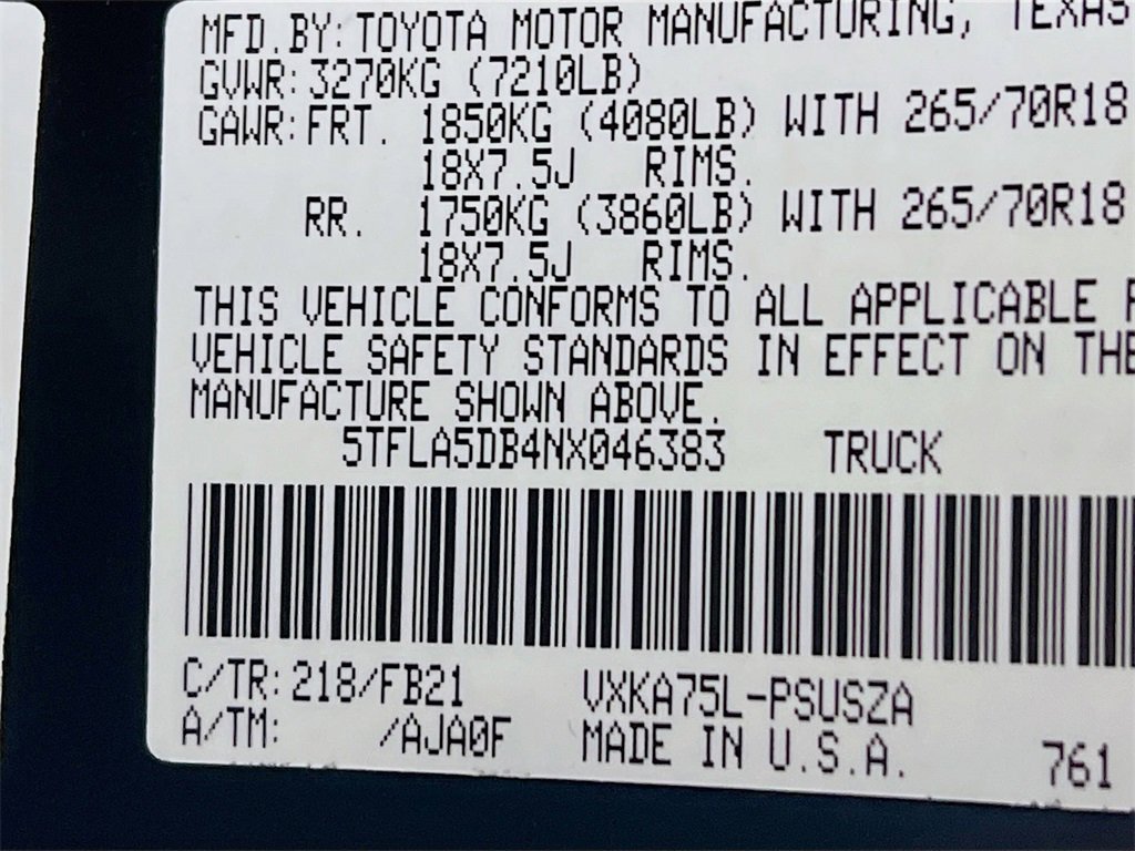 Used 2022 Toyota Tundra SR5 image 28