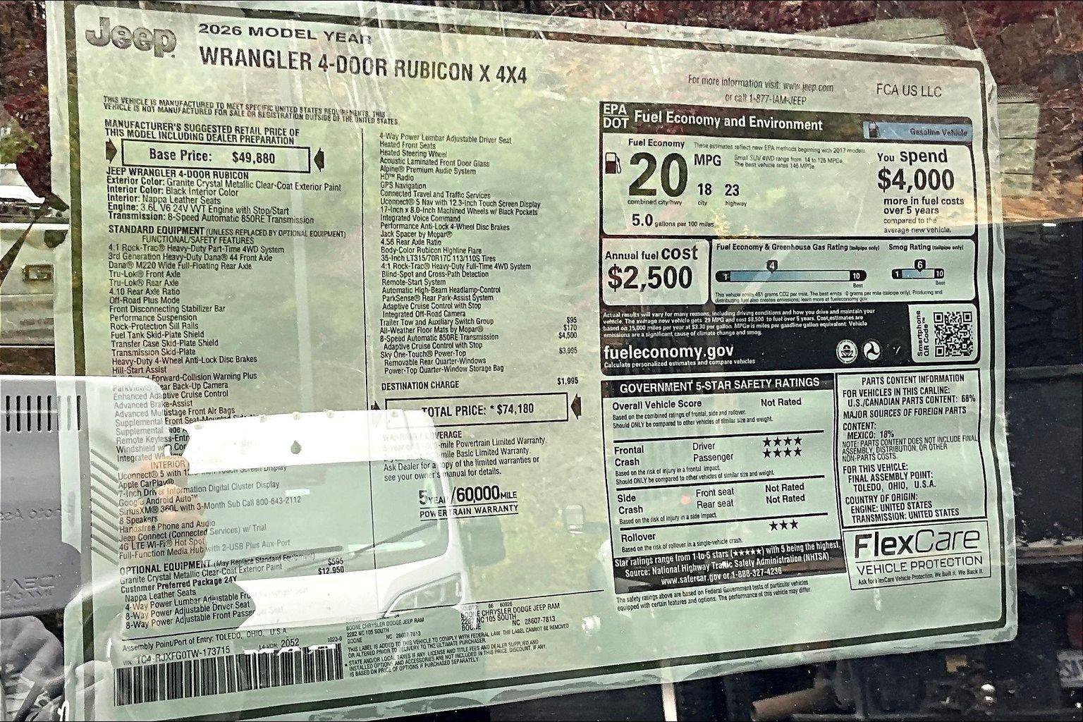 New 2026 Jeep Wrangler Unlimited Rubicon image 14