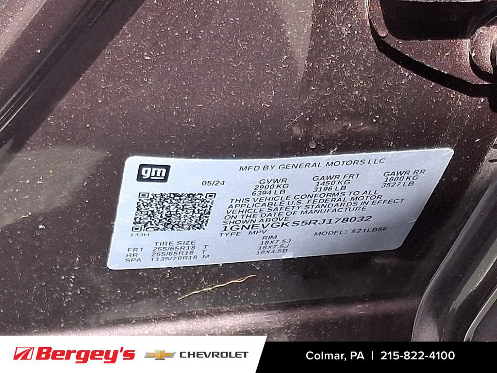 Certified 2024 Chevrolet Traverse LT w/ LPO, Floor Liner Package AWD/4WD image 30