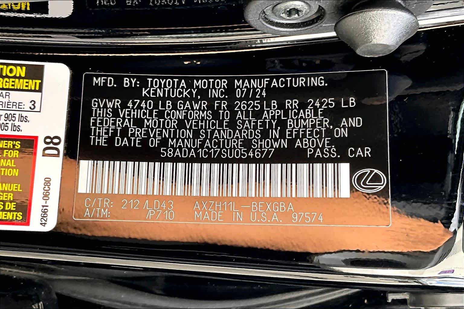Used 2025 Lexus ES 300h w/ Premium Package FWD image 35