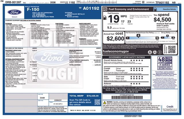 New 2026 Ford F150 Lariat w/ Equipment Group 502A High AWD/4WD image 31