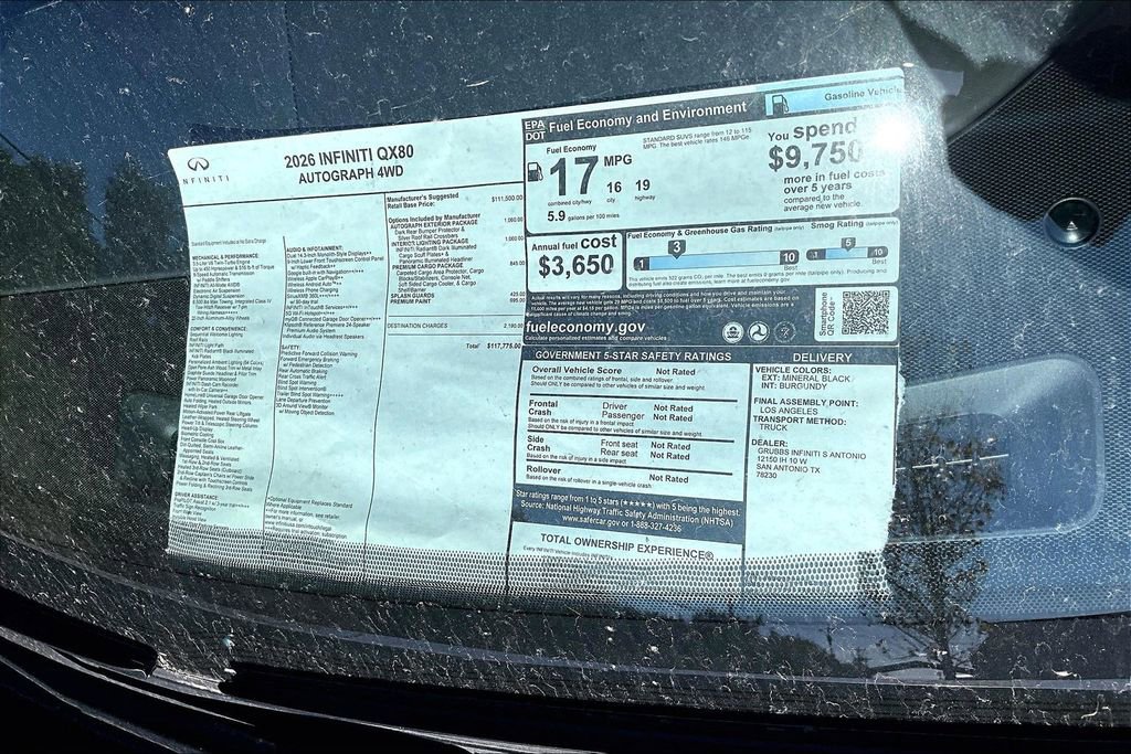 New 2026 INFINITI QX80 Autograph image 20