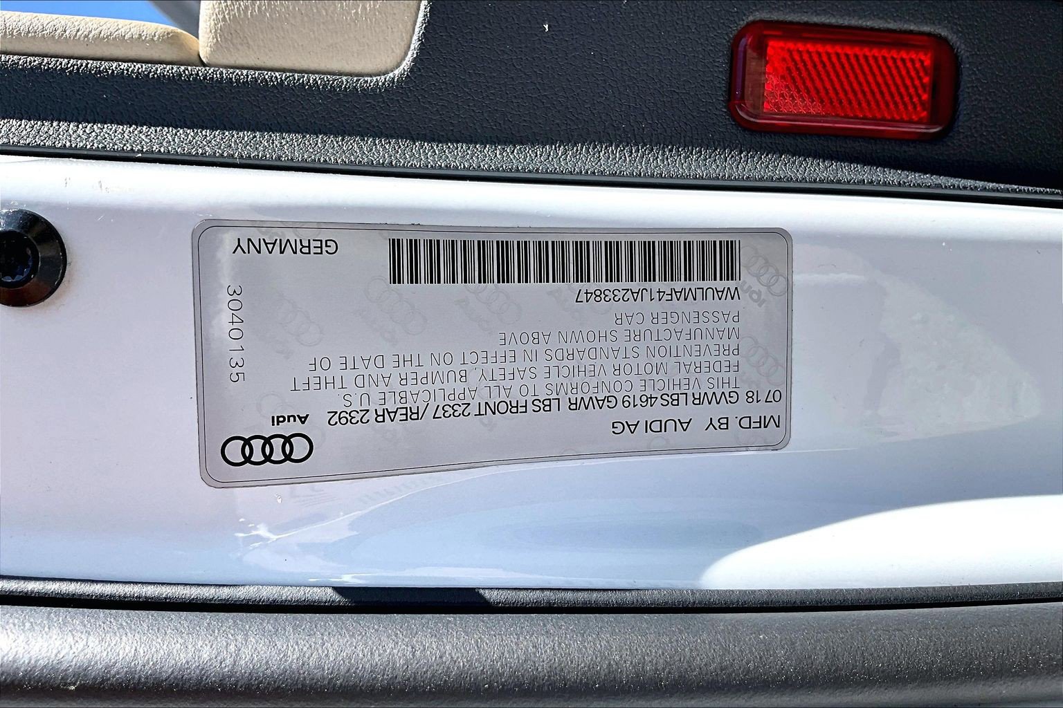 Used 2018 Audi A4 2.0T Ultra Premium Plus w/ Premium Plus Package FWD image 7
