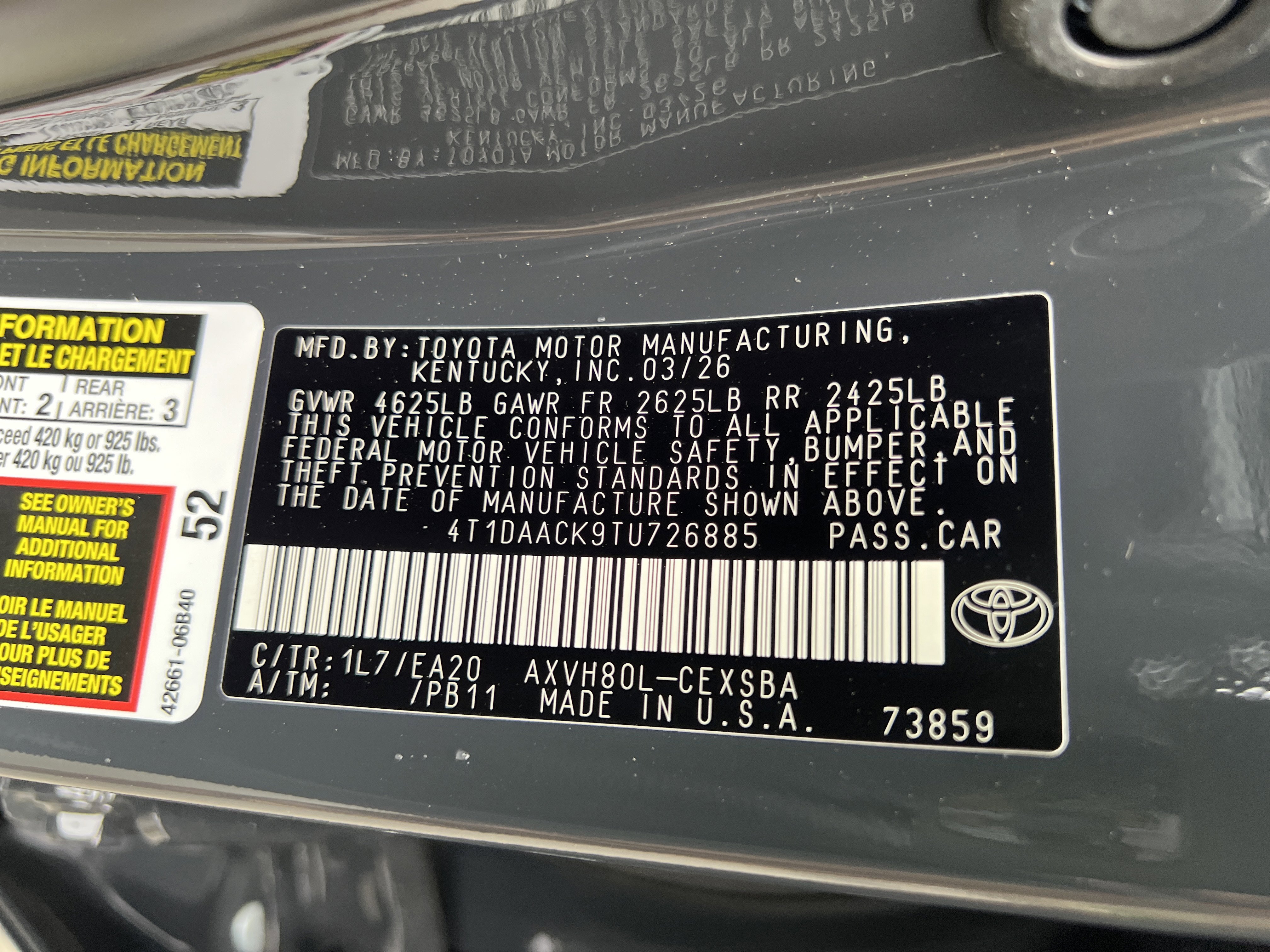 New 2026 Toyota Camry SE image 9