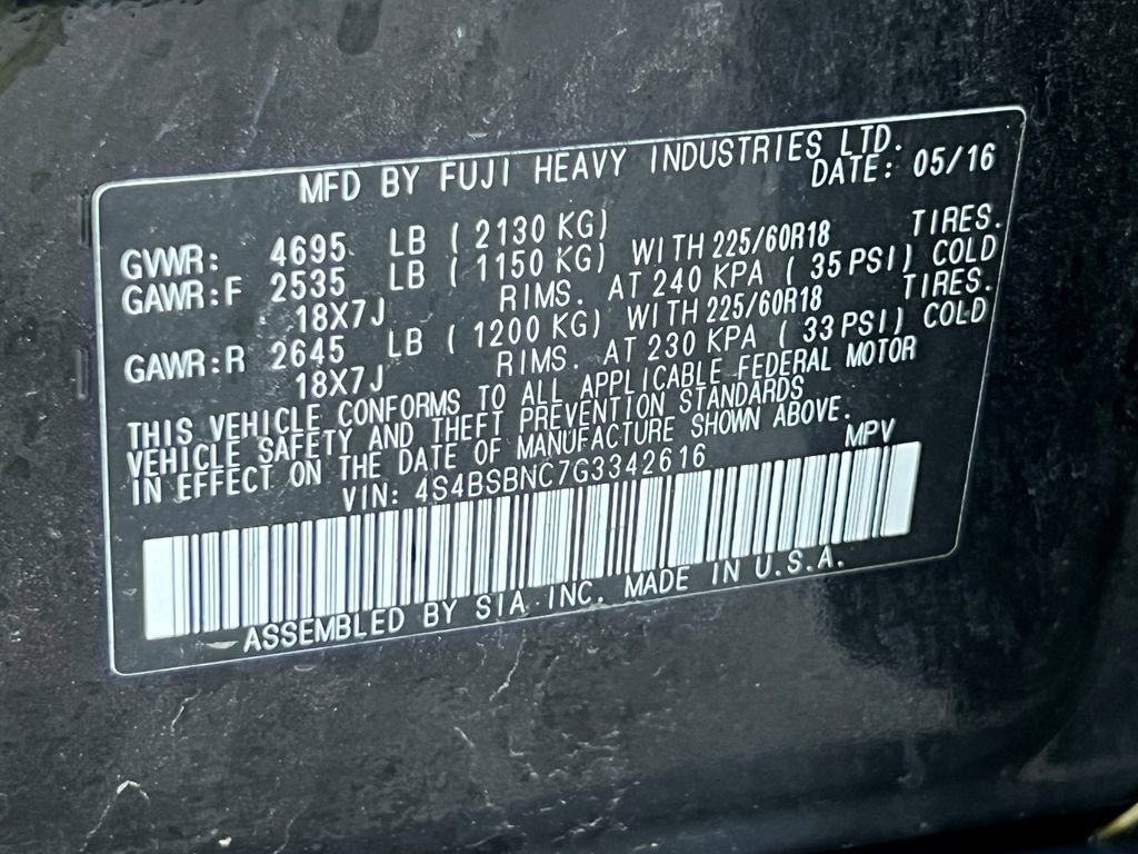 Used 2016 Subaru Outback 2.5i Limited image 32