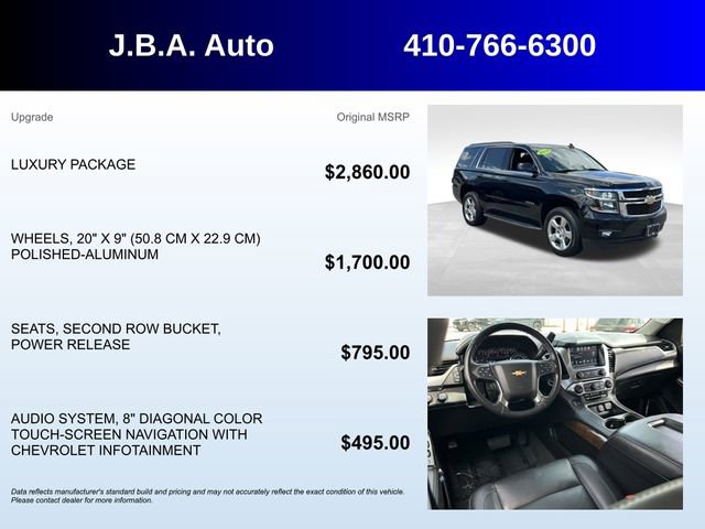 Used 2019 Chevrolet Tahoe LT w/ Luxury Package AWD/4WD image 5