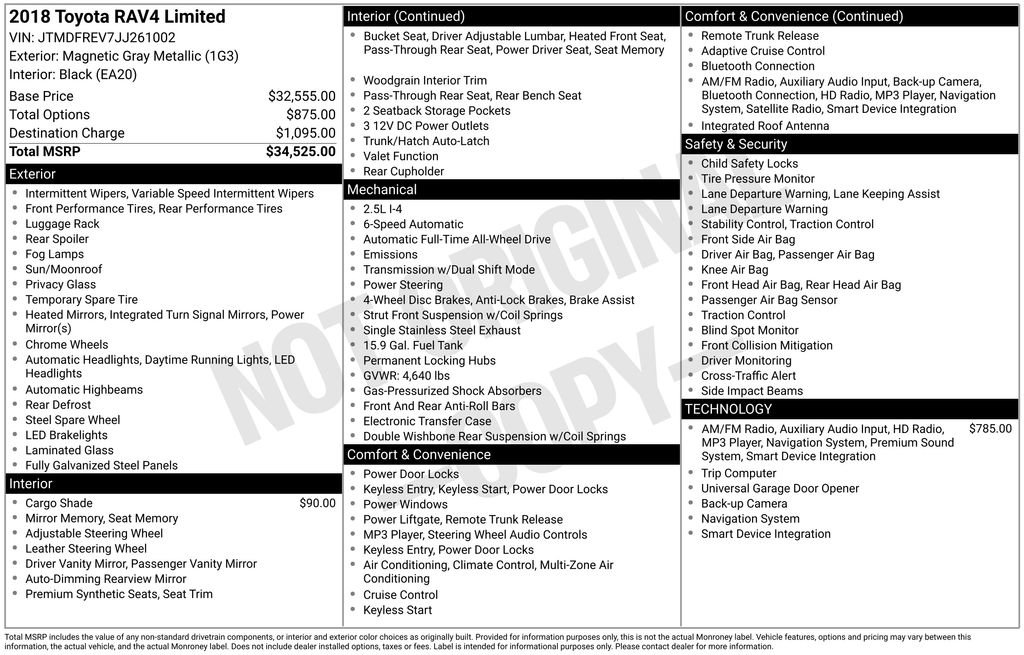 Used 2018 Toyota RAV4 Limited image 17