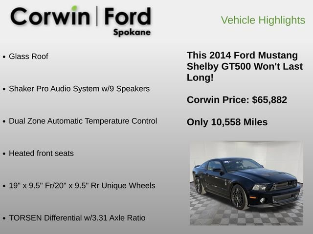 Used 2014 Ford Mustang Shelby GT500 w/ Equipment Group 821A RWD image 12