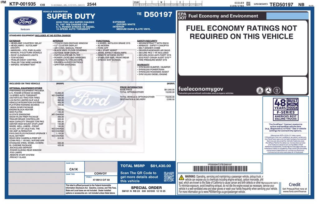 New 2026 Ford F550 4x4 SuperCab Super Duty image 5