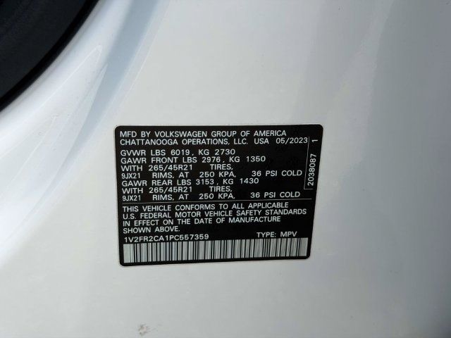 Certified 2023 Volkswagen Atlas SEL Premium AWD/4WD image 19