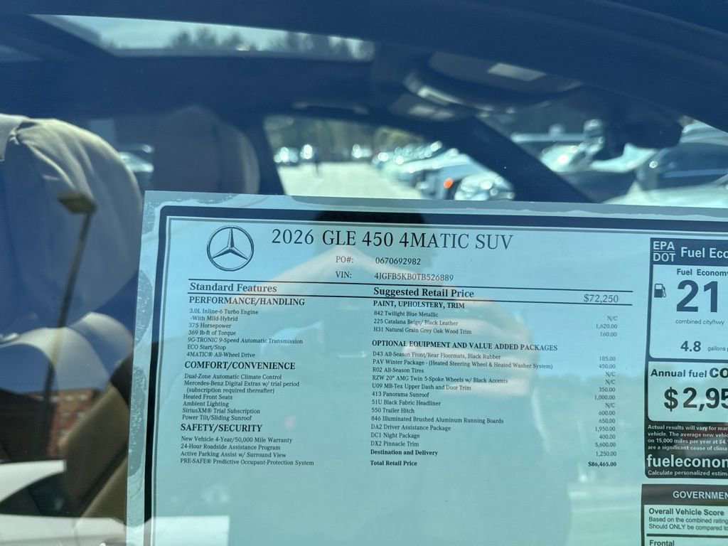 New 2026 Mercedes-Benz GLE 450 4MATIC image 10