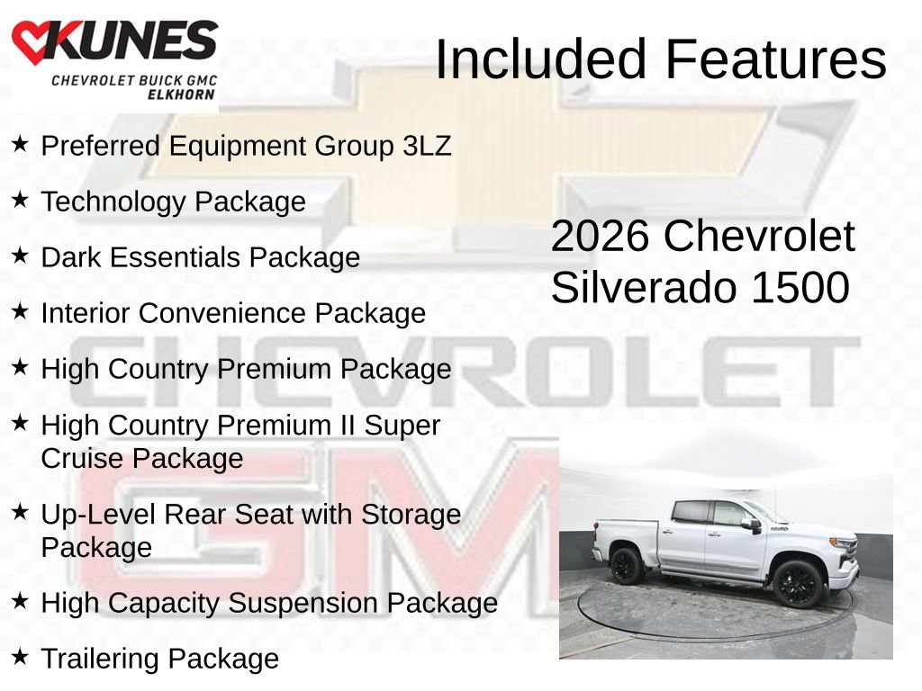 New 2026 Chevrolet Silverado 1500 High Country AWD/4WD image 2