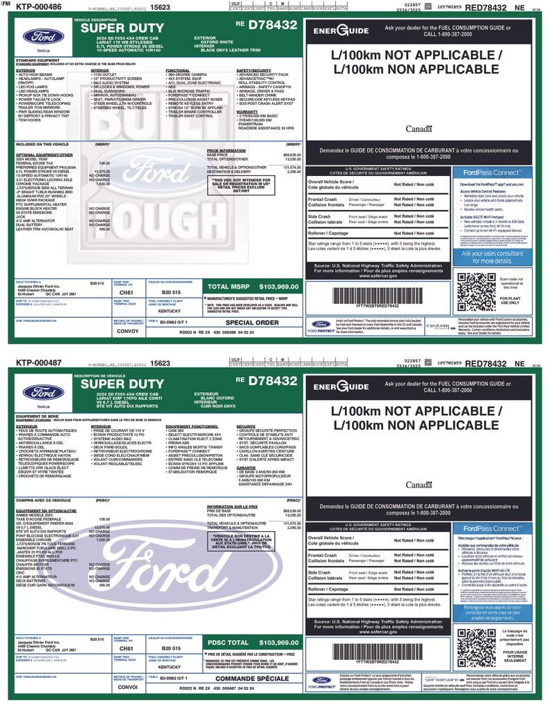 Used 2024 Ford F250 Lariat w/ Chrome Package image 2