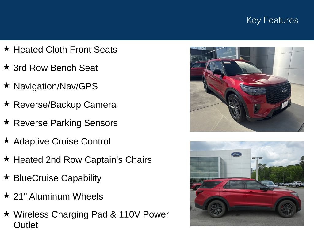 Used 2025 Ford Explorer ST-Line w/ Premium Package RWD image 33