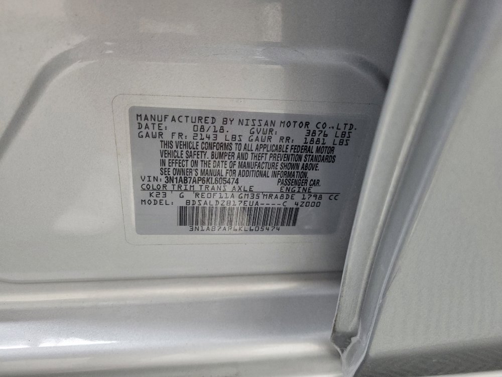 Used 2019 Nissan Sentra SV FWD image 33