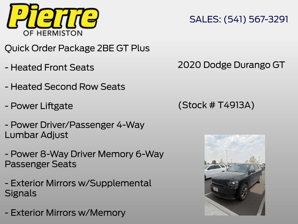 Used 2020 Dodge Durango GT AWD/4WD image 9