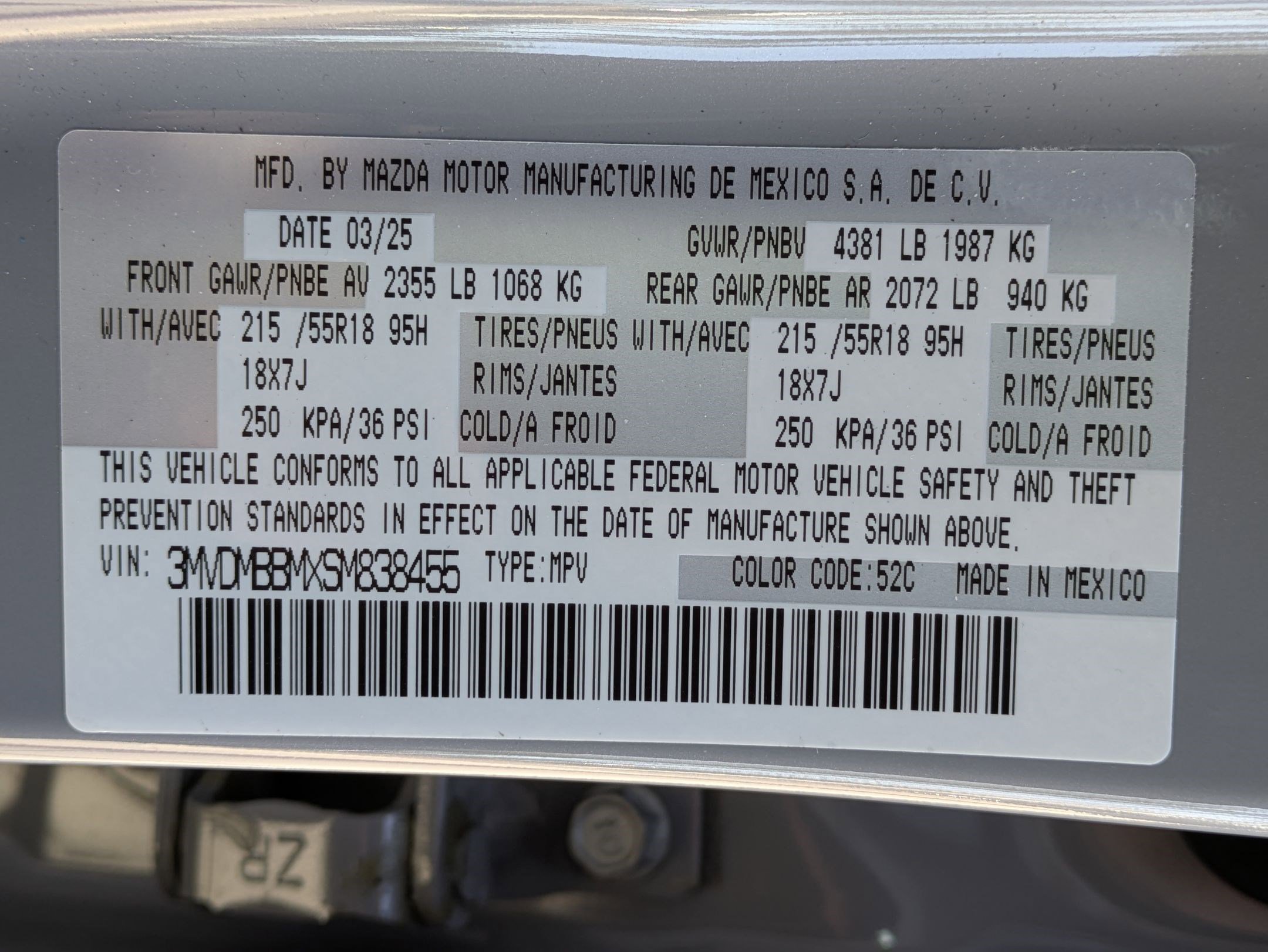 Certified 2025 MAZDA CX-30 AWD 2.5 S w/ Select Sport Pkg image 22