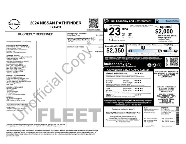 Used 2024 Nissan Pathfinder S image 28