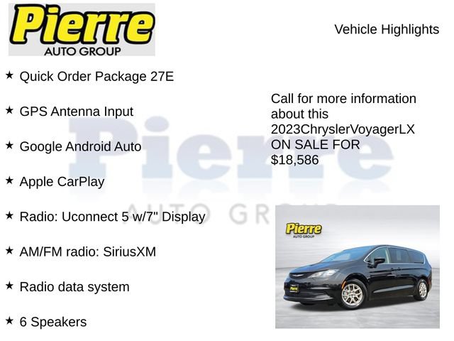 Used 2023 Chrysler Voyager LX FWD image 7