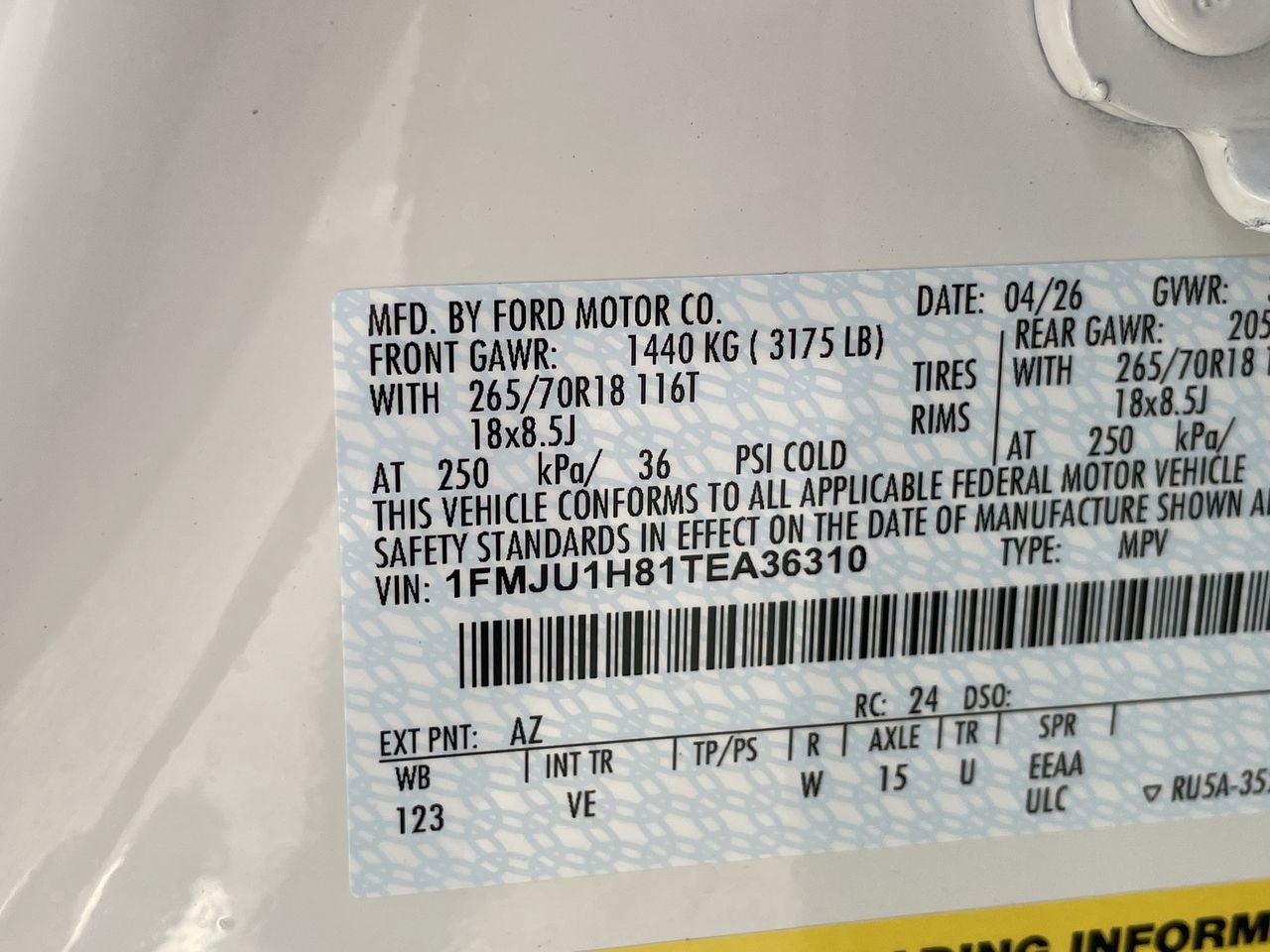 New 2026 Ford Expedition Active RWD image 35