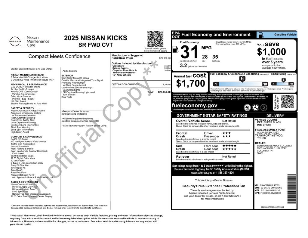 Used 2025 Nissan Kicks SR FWD image 45