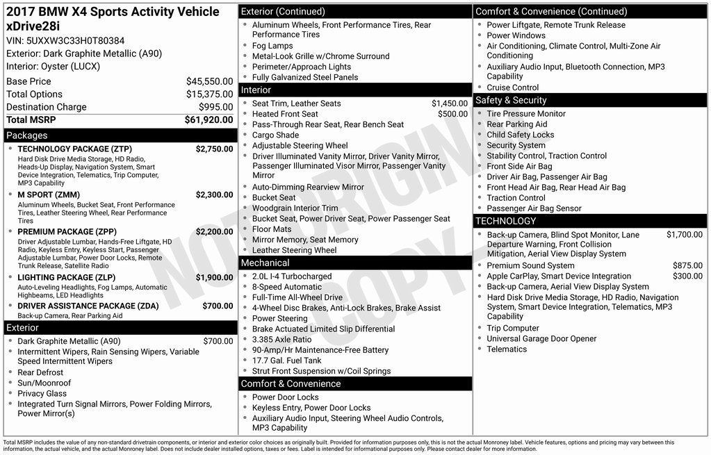 Used 2017 BMW X4 xDrive28i image 2