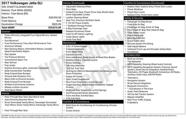 Used 2017 Volkswagen Jetta GLI FWD image 7