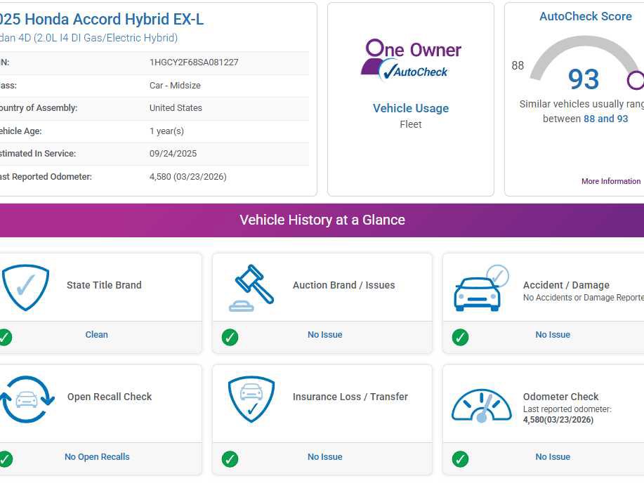 Used 2025 Honda Accord EX-L image 2