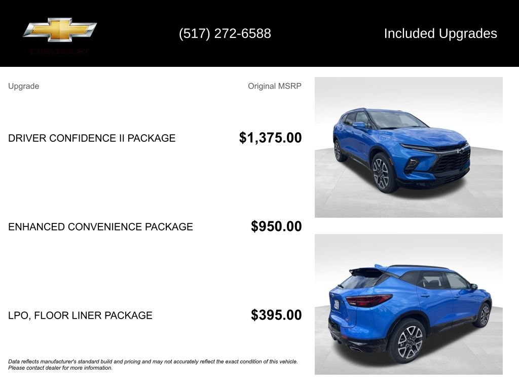 Used 2025 Chevrolet Blazer RS w/ Driver Confidence II Package AWD/4WD image 5