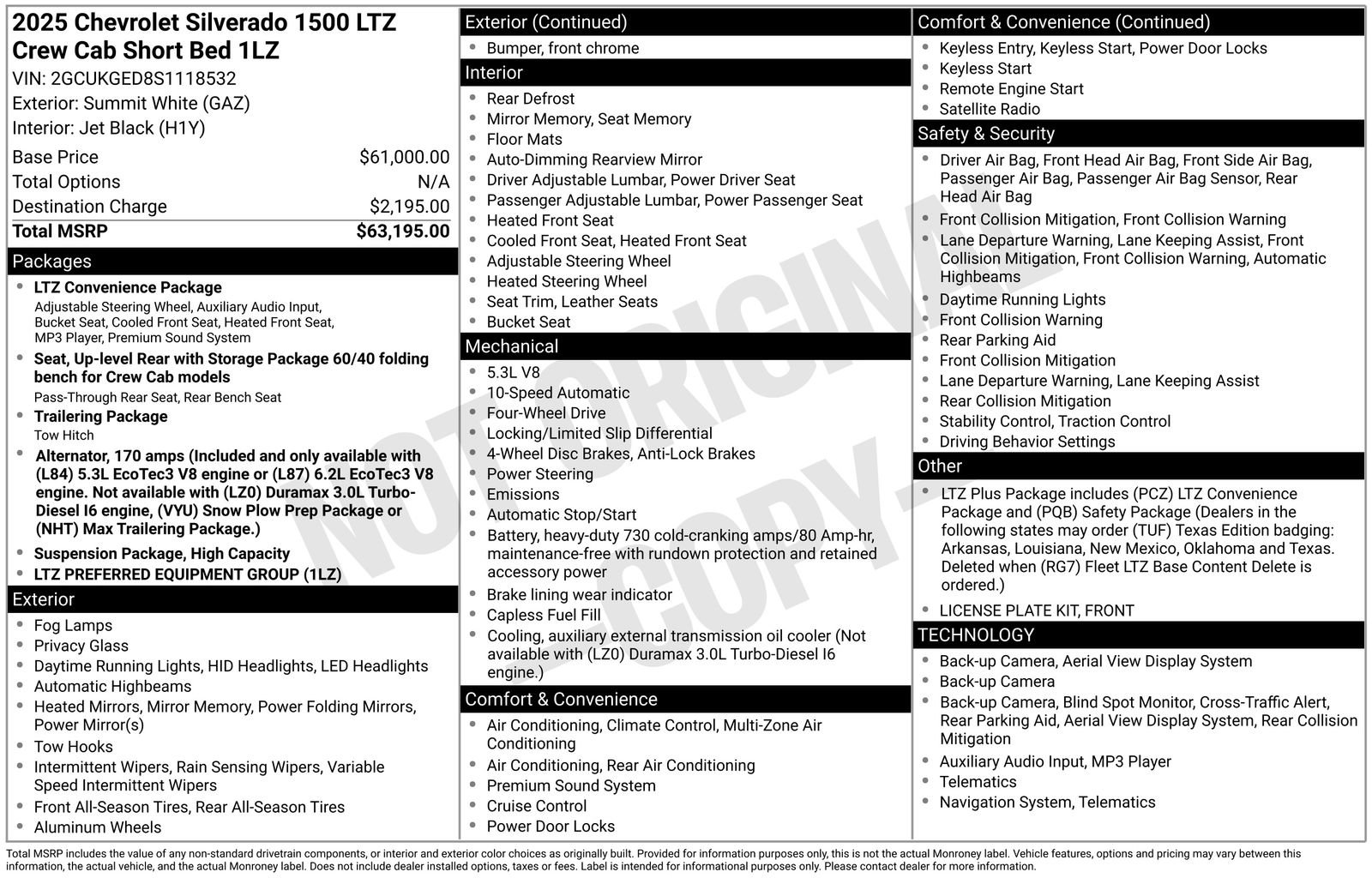 Certified 2025 Chevrolet Silverado 1500 LTZ image 34